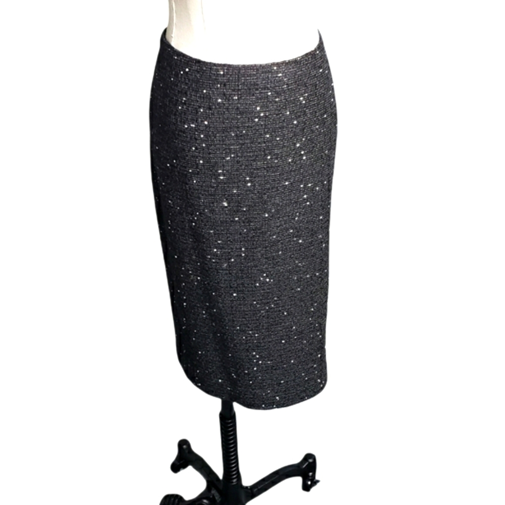 AnnTaylor Tweed Lined Pencil Skirt XL Academia Career Classic Office Capsule